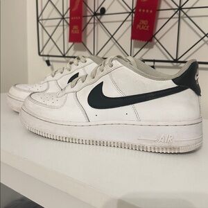 Nike Air Force 1 White and Black Shoes